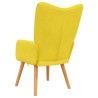 Chaise de relaxation Jaune moutarde Tissu 