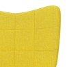 Chaise de relaxation Jaune moutarde Tissu 