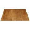 Dessus de table 90x80x3,8 cm bord vivant bois massif manguier 