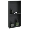 Niche de douche noir mat 32x62x9 cm acier inoxydable 