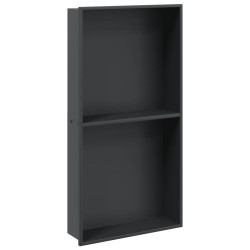 Niche de douche noir mat 32x62x9 cm acier inoxydable 