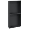 Niche de douche noir mat 32x62x9 cm acier inoxydable 