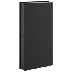 Niche de douche noir mat 32x62x9 cm acier inoxydable 