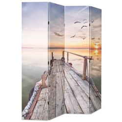 Cloison de séparation pliable 160 x 170 cm Lac 