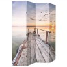 Cloison de séparation pliable 160 x 170 cm Lac 