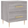 Tables de chevet 2 pcs sonoma gris 40x35x47,5 cm 