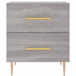 Tables de chevet 2 pcs sonoma gris 40x35x47,5 cm 