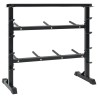 Support de haltères avec 7 supports et 8 crochets 300 kg en acier 