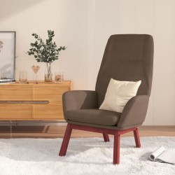 Chaise de relaxation Taupe Tissu 