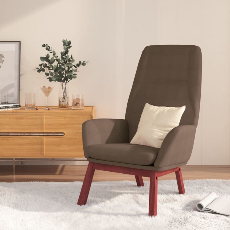 Chaise de relaxation Taupe Tissu Chaise de relaxation Taupe Tissu