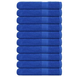 Serviettes de sauna 10 pcs bleu 80x200 cm 360 g/m² 100% coton 
