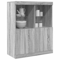 Buffet sonoma gris 81x37x100 cm bois d'ingénierie 