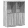 Buffet sonoma gris 81x37x100 cm bois d'ingénierie 