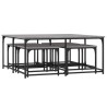 Tables basses gigognes 5 pcs sonoma gris bois d'ingénierie 