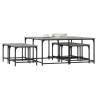 Tables basses gigognes 5 pcs sonoma gris bois d'ingénierie 
