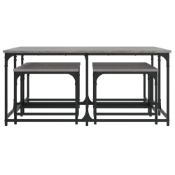 Tables basses gigognes 5 pcs sonoma gris bois d'ingénierie 
