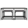 Tables basses gigognes 5 pcs sonoma gris bois d'ingénierie 