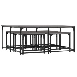Tables basses gigognes 5 pcs sonoma gris bois d'ingénierie 