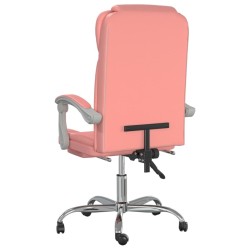 Fauteuil inclinable de bureau Rose Similicuir 