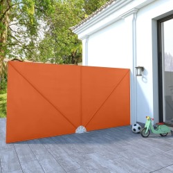 Auvent latéral pliable de terrasse Terre cuite 400 x 200 cm  