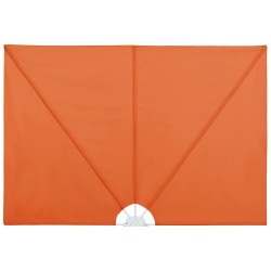 Auvent latéral pliable de terrasse Terre cuite 400 x 200 cm  