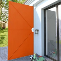 Auvent latéral pliable de terrasse Terre cuite 400 x 200 cm  