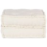 Pouf modulaire crème 70x70x36 tissu 