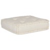 Pouf modulaire crème 70x70x36 tissu 