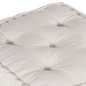 Pouf modulaire crème 70x70x36 tissu 