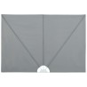 Auvent latéral pliable de terrasse Gris 400 x 200 cm 