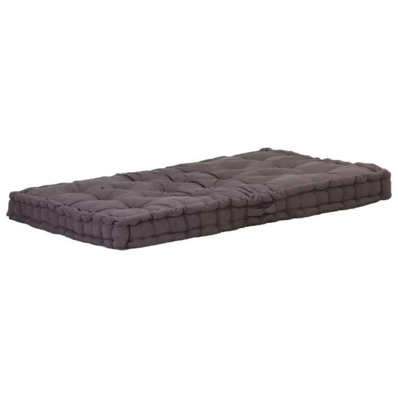 Coussin de plancher de palette Coton 120x80x10 cm Anthracite Coussin de plancher de palette Coton 120x80x10 cm Anthracite