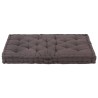 Coussin de plancher de palette Coton 120x80x10 cm Anthracite 