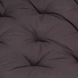 Coussin de plancher de palette Coton 120x80x10 cm Anthracite 
