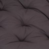 Coussin de plancher de palette Coton 120x80x10 cm Anthracite 