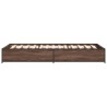 Cadre de lit sans matelas chêne marron 90x190 cm 