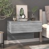 Tables de chevet murales 2 pcs Sonoma gris 