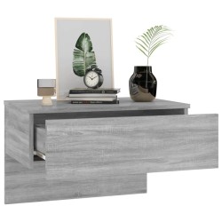 Tables de chevet murales 2 pcs Sonoma gris 