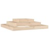 Jardinière 110x110x27 cm Bois massif de pin 