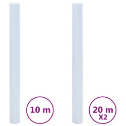 Films pour fenêtre 3 pcs statique dépoli blanc transparent PVC 