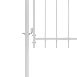 Portail de jardin Acier 1 x 2 m Blanc 