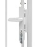 Portail de jardin Acier 1 x 2 m Blanc 