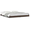 Cadre de lit sans matelas chêne marron 200x200 cm 