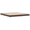Cadre de lit sans matelas chêne marron 200x200 cm 