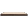 Cadre de lit sans matelas chêne marron 200x200 cm 