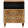 Table de chevet 50x33x62 cm bois de manguier massif 