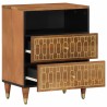 Table de chevet 50x33x62 cm bois de manguier massif 
