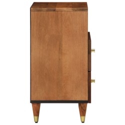 Table de chevet 50x33x62 cm bois de manguier massif 