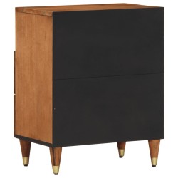 Table de chevet 50x33x62 cm bois de manguier massif 