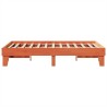 Cadre de lit sans matelas cire marron 120x190cm bois pin massif 