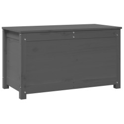 Boîte de rangement Gris 80x40x45,5 cm Bois massif de pin 